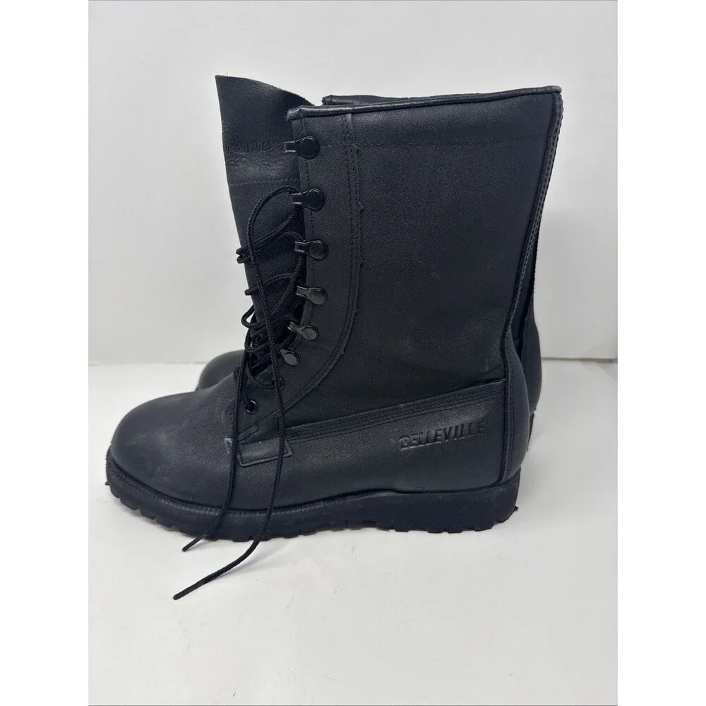 Belleville Mens 9 - 9.5 W/XW Black US Marines Combat Boots Goretex Vibram